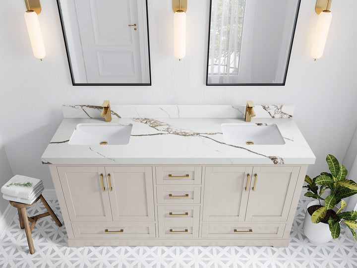 Boston 72 in. W x 22 in. D Double Sink Bathroom Vanity - photo 18