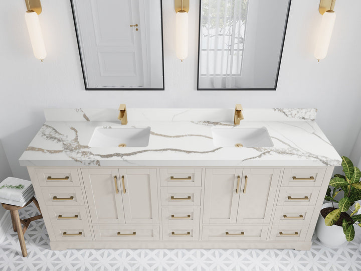 Boston 84 in. W x 22 in. D Double Sink Bathroom Vanity - photo 18