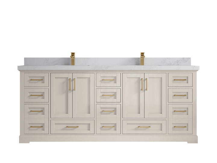 Boston 84 in. W x 22 in. D Double Sink Bathroom Vanity - photo 23