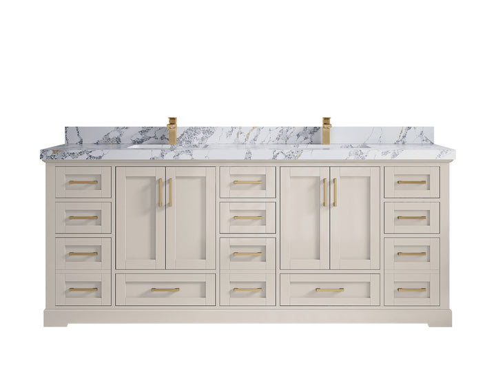 Boston 84 in. W x 22 in. D Double Sink Bathroom Vanity - photo 25