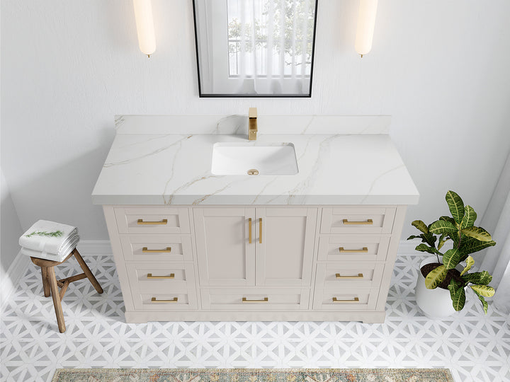 Boston 60 in. W x 22 in. D Single Sink Bathroom Vanity - photo 26