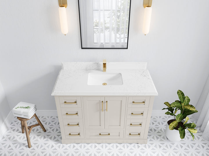 Boston 48 in. W x 22 in. D Single Sink Bathroom Vanity - photo 46