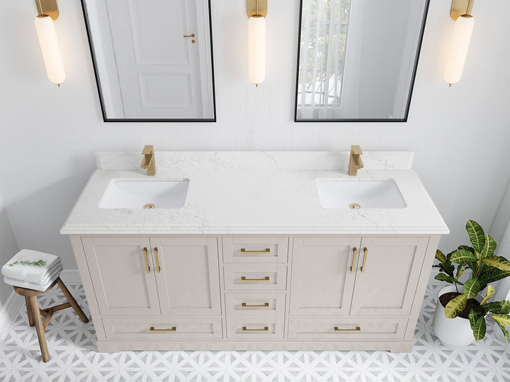 Boston 72 in. W x 22 in. D Double Sink Bathroom Vanity - photo 46