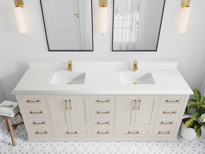 Boston 84 in. W x 22 in. D Double Sink Bathroom Vanity - photo 48