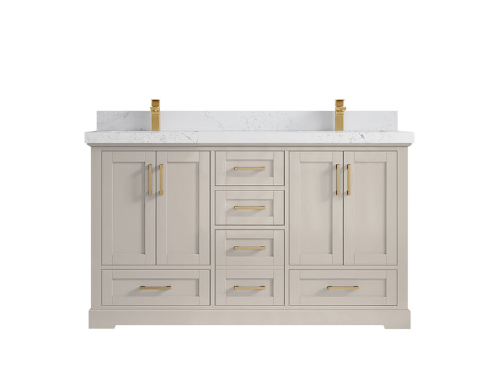 Boston 60 in. W x 22 in. D Double Sink Bathroom Vanity - photo 23