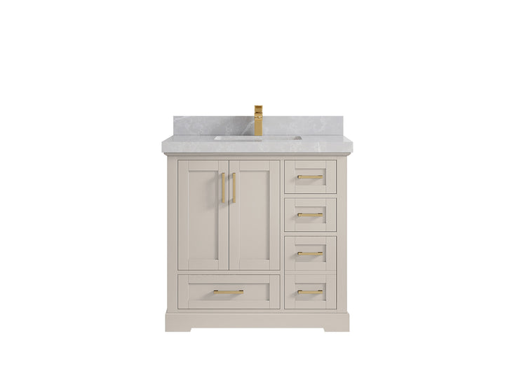 Boston 36 in. W x 22 in. D Center Sink Bathroom Vanity - photo 30
