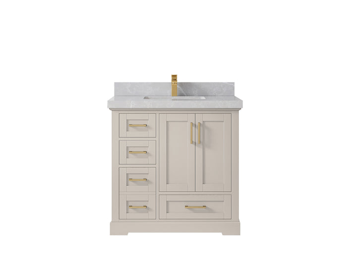 Boston 36" W x 22" D Center Sink Vanity for Modern Bathroom Spaces - photo 30