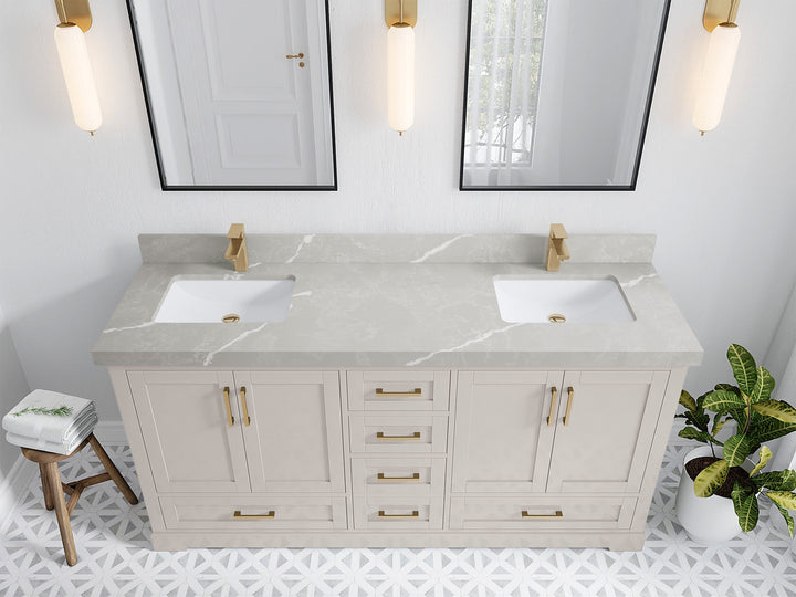 Boston 72 in. W x 22 in. D Double Sink Bathroom Vanity - photo 30