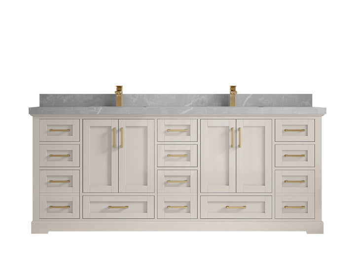 Boston 84 in. W x 22 in. D Double Sink Bathroom Vanity - photo 31