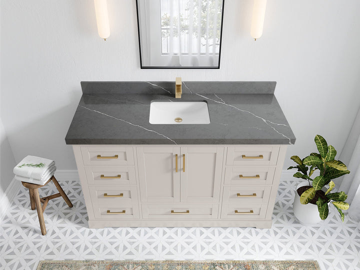 Boston 60 in. W x 22 in. D Single Sink Bathroom Vanity - photo 32
