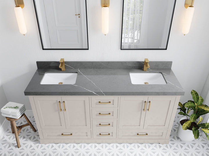 Boston 72 in. W x 22 in. D Double Sink Bathroom Vanity - photo 32
