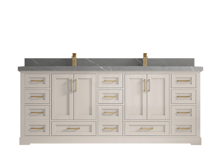 Boston 84 in. W x 22 in. D Double Sink Bathroom Vanity - photo 33