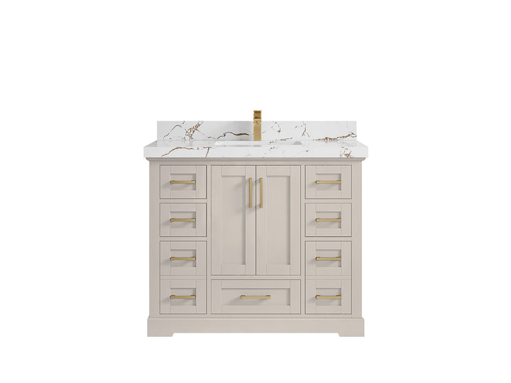 Boston 42 in. W x 22 in. D Single Sink Bathroom Vanity - photo 35