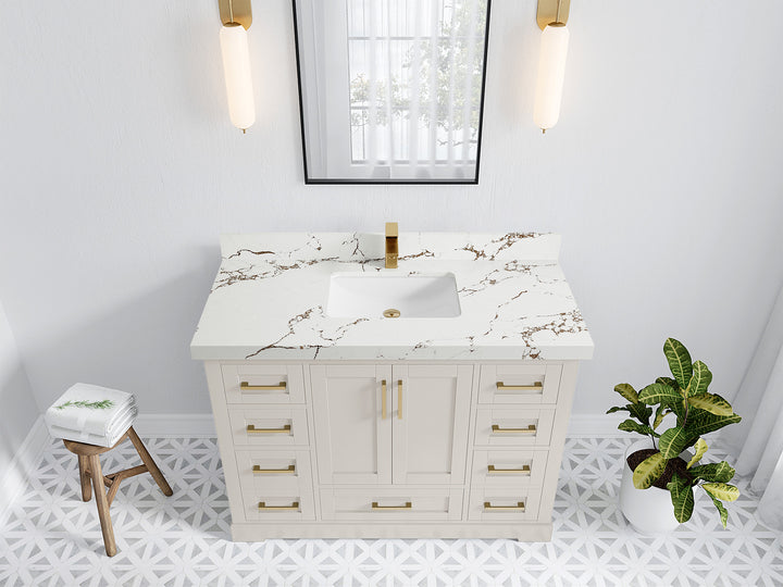 Boston 48 in. W x 22 in. D Single Sink Bathroom Vanity - photo 34