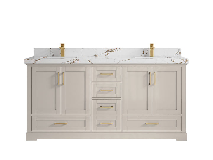 Boston 72 in. W x 22 in. D Double Sink Bathroom Vanity - photo 35