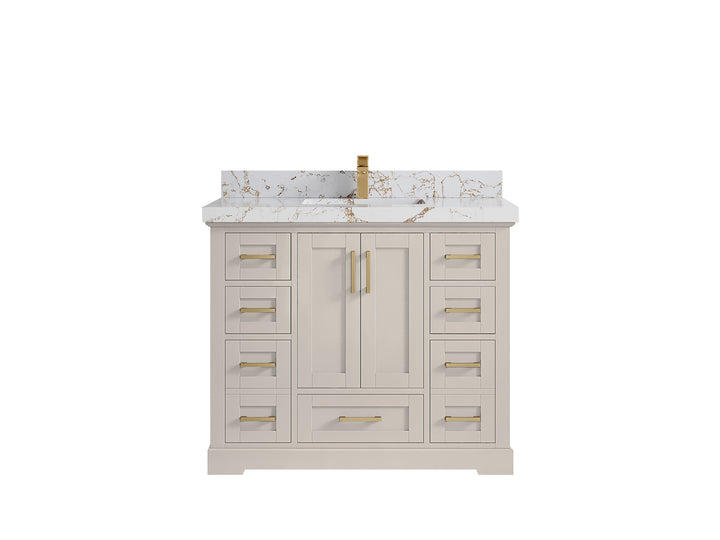 Boston 42 in. W x 22 in. D Single Sink Bathroom Vanity - photo 37