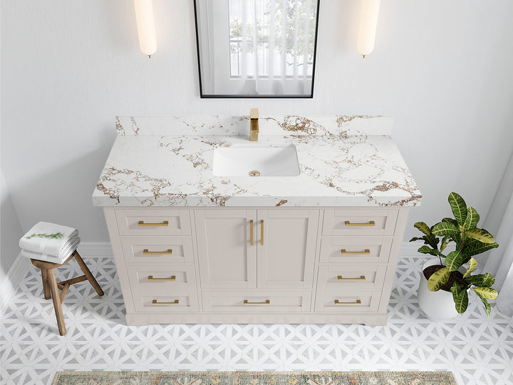 Boston 60 in. W x 22 in. D Single Sink Bathroom Vanity - photo 36