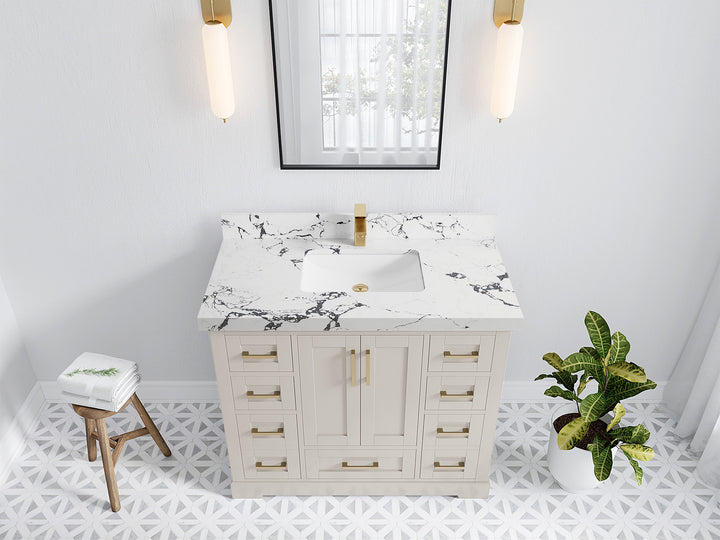 Boston 42 in. W x 22 in. D Single Sink Bathroom Vanity - photo 38