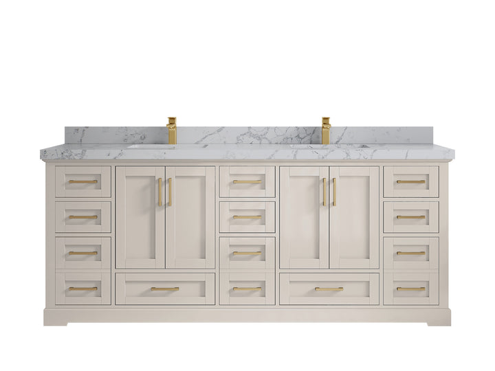 Boston 84 in. W x 22 in. D Double Sink Bathroom Vanity - photo 41
