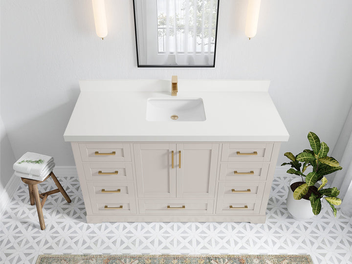 Boston 60 in. W x 22 in. D Single Sink Bathroom Vanity - photo 42