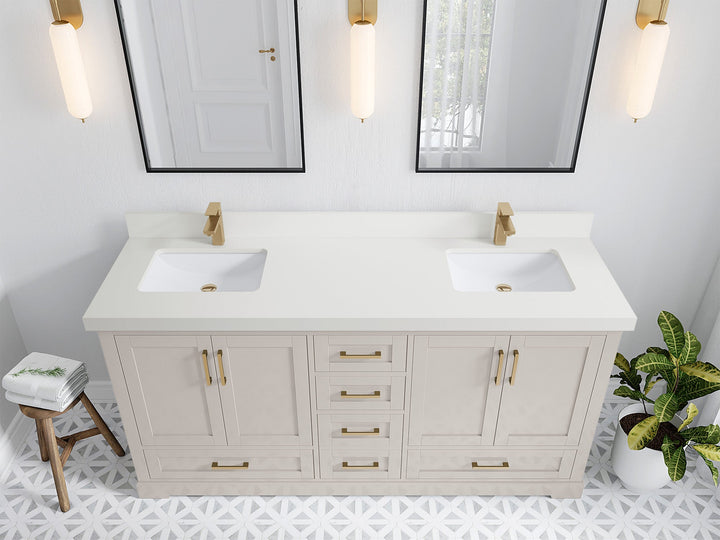 Boston 72 in. W x 22 in. D Double Sink Bathroom Vanity - photo 42