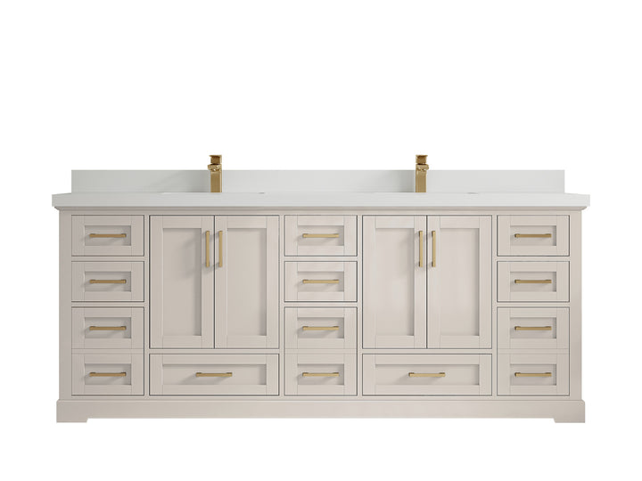 Boston 84 in. W x 22 in. D Double Sink Bathroom Vanity - photo 43
