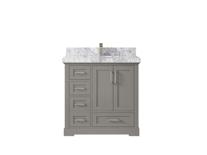 Boston 36" W x 22" D Center Sink Vanity for Modern Bathroom Spaces - photo 13