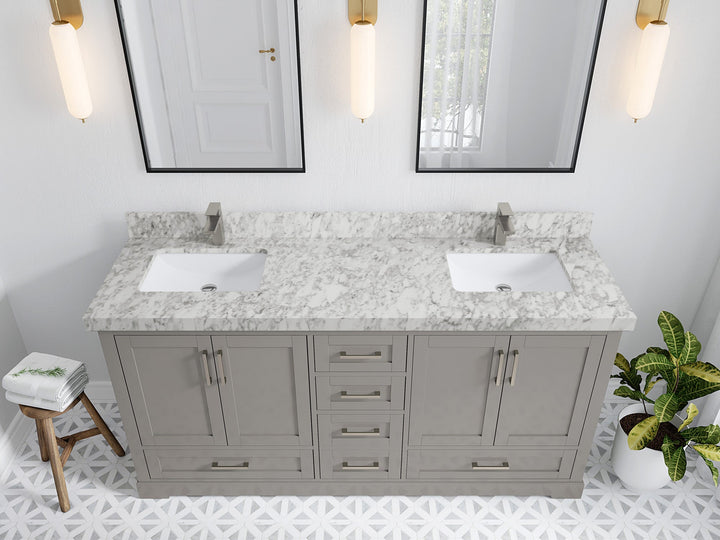 Boston 72 in. W x 22 in. D Double Sink Bathroom Vanity - photo 13