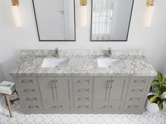 Boston 84 in. W x 22 in. D Double Sink Bathroom Vanity - photo 13