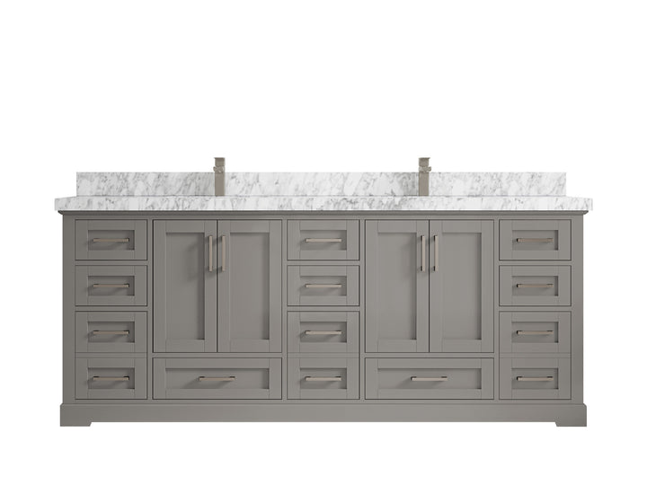 Boston 84 in. W x 22 in. D Double Sink Bathroom Vanity - photo 14