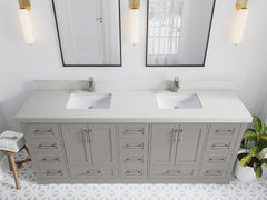 Boston 84 in. W x 22 in. D Double Sink Bathroom Vanity - photo 15