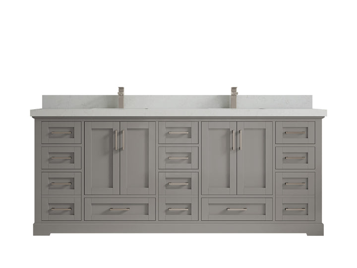 Boston 84 in. W x 22 in. D Double Sink Bathroom Vanity - photo 16