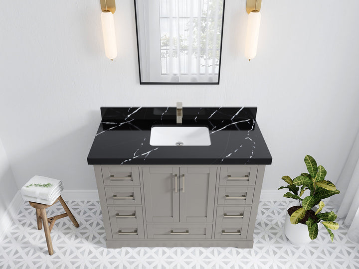Boston 48 in. W x 22 in. D Single Sink Bathroom Vanity - photo 17