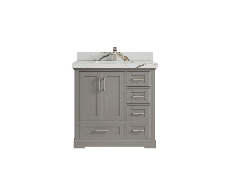 Boston 36 in. W x 22 in. D Center Sink Bathroom Vanity - photo 19