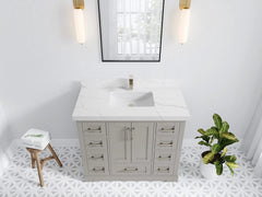 Boston 42 in. W x 22 in. D Single Sink Bathroom Vanity - photo 21