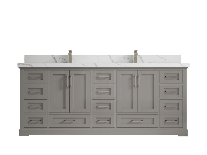 Boston 84 in. W x 22 in. D Double Sink Bathroom Vanity - photo 22