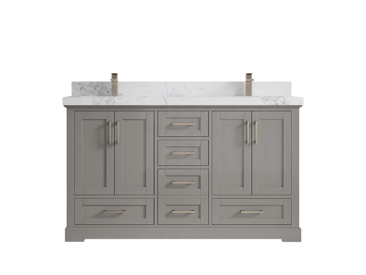 Boston 60 in. W x 22 in. D Double Sink Bathroom Vanity - photo 24