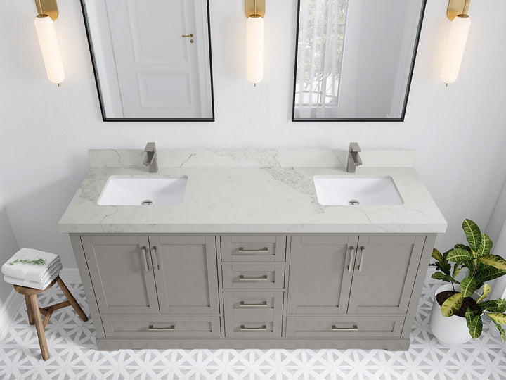 Boston 72 in. W x 22 in. D Double Sink Bathroom Vanity - photo 23