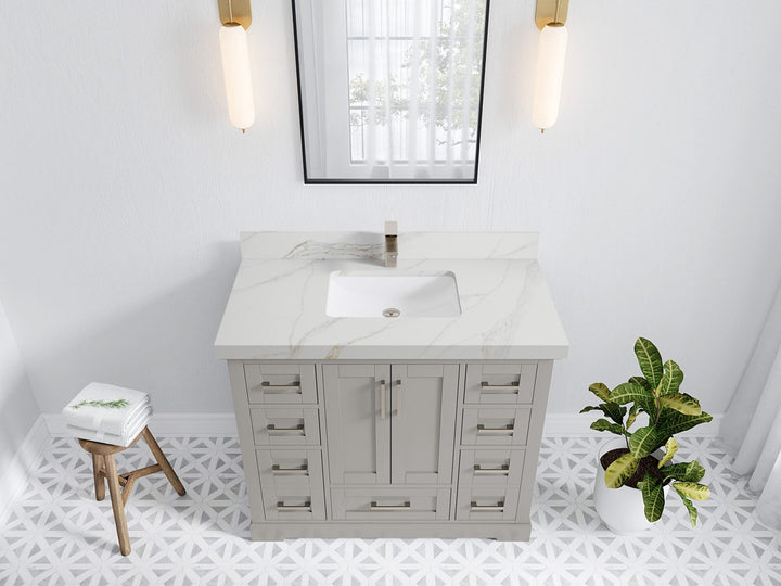 Boston 42 in. W x 22 in. D Single Sink Bathroom Vanity - photo 25