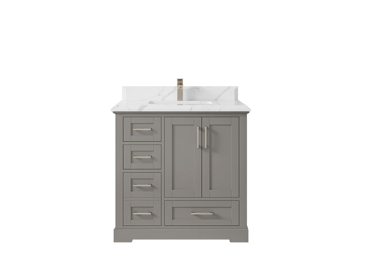 Boston 36" W x 22" D Center Sink Vanity for Modern Bathroom Spaces - photo 43