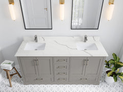 Boston 72 in. W x 22 in. D Double Sink Bathroom Vanity - photo 43