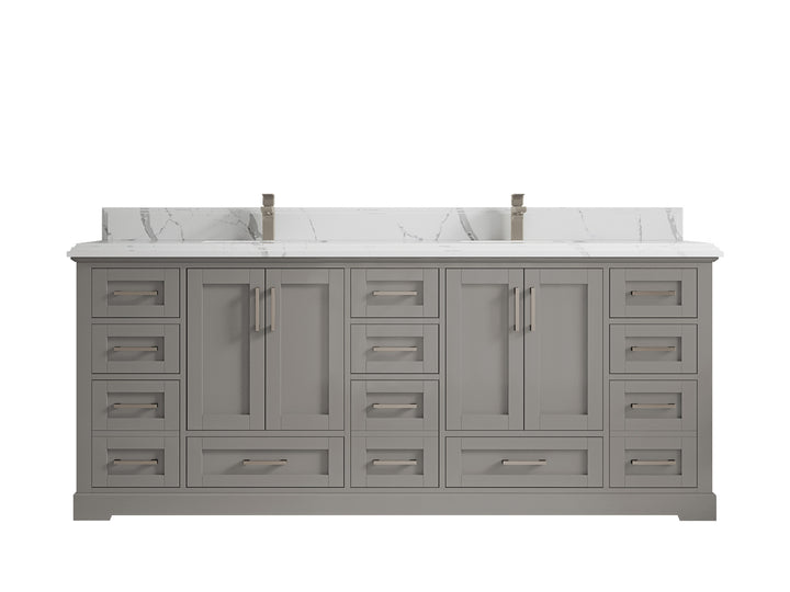 Boston 84 in. W x 22 in. D Double Sink Bathroom Vanity - photo 44
