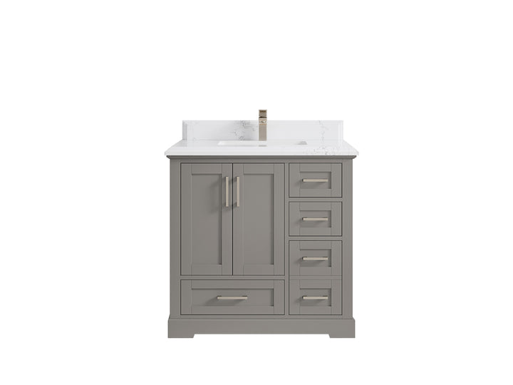 Boston 36 in. W x 22 in. D Center Sink Bathroom Vanity - photo 45