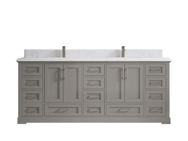 Boston 84 in. W x 22 in. D Double Sink Bathroom Vanity - photo 46