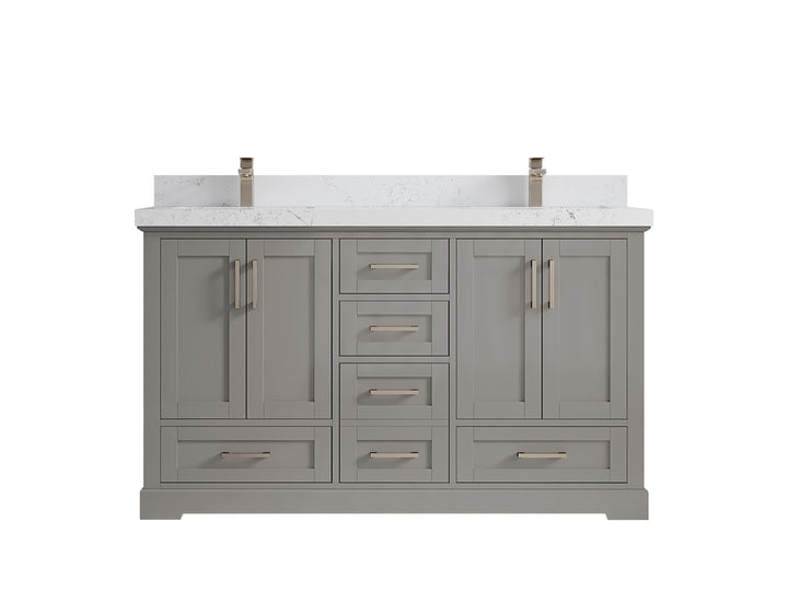 Boston 60 in. W x 22 in. D Double Sink Bathroom Vanity - photo 28