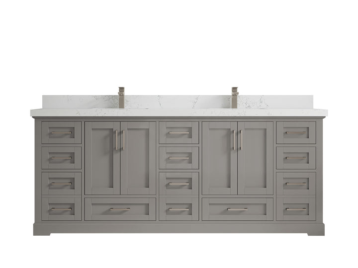 Boston 84 in. W x 22 in. D Double Sink Bathroom Vanity - photo 28