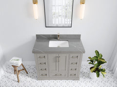 Boston 42 in. W x 22 in. D Single Sink Bathroom Vanity - photo 31