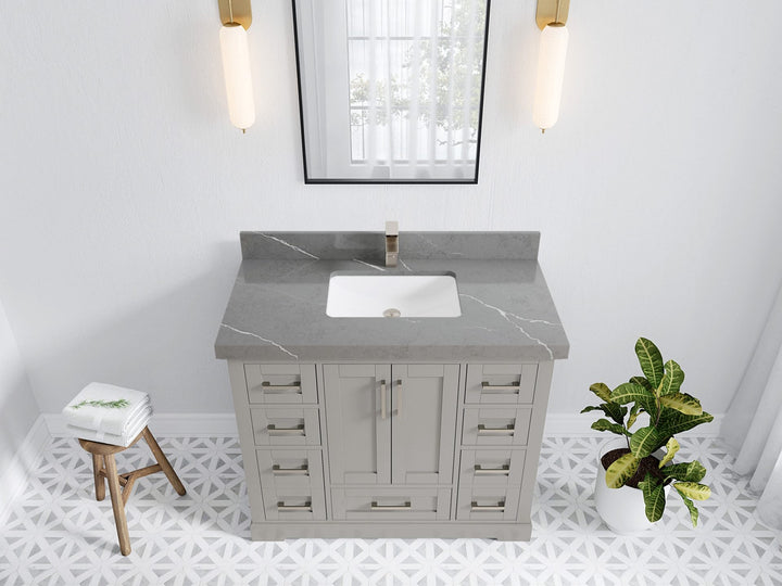 Boston 42 in. W x 22 in. D Single Sink Bathroom Vanity - photo 31