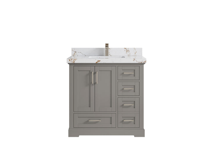 Boston 36 in. W x 22 in. D Center Sink Bathroom Vanity - photo 33