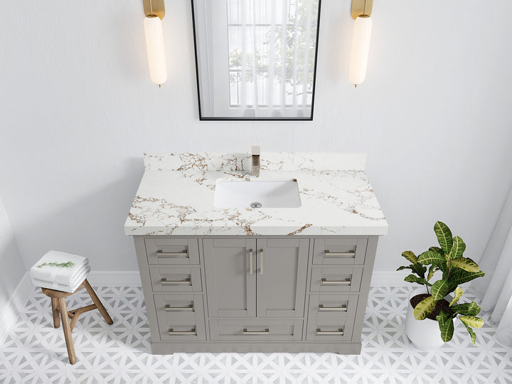 Boston 48 in. W x 22 in. D Single Sink Bathroom Vanity - photo 33